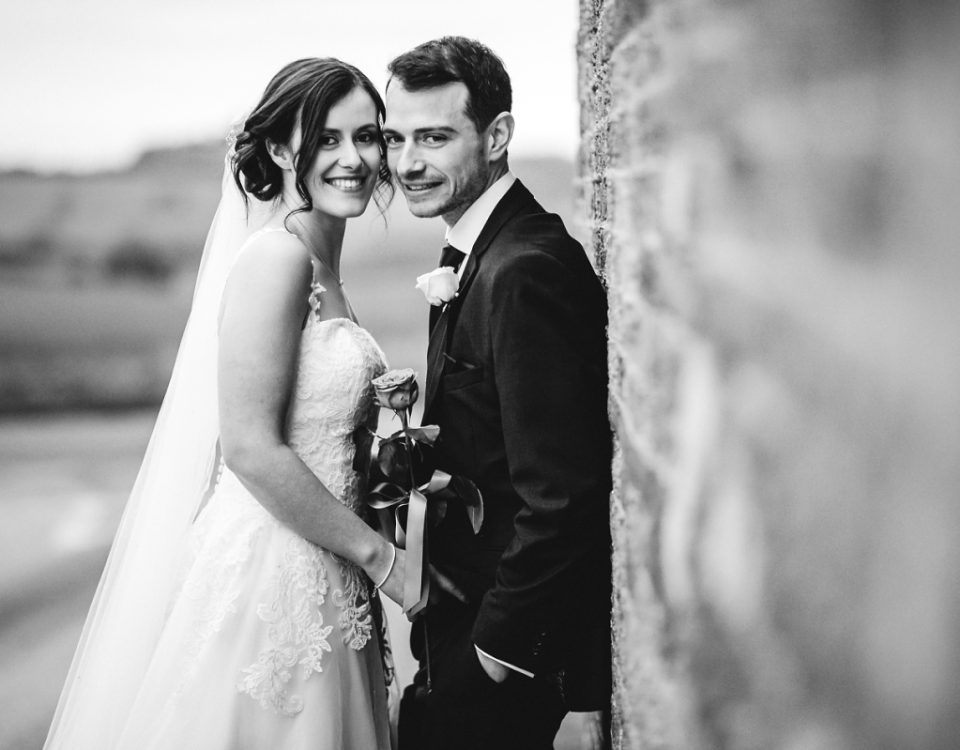black and white bride and groom donington park farmhouse wedding derbyshire wedding photography